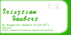 krisztian haubert business card